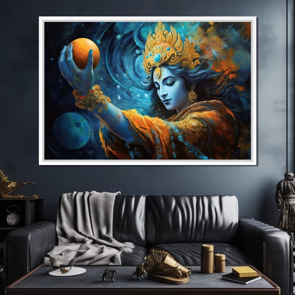 Krishna's Wisdom Path Canvas Wall Art