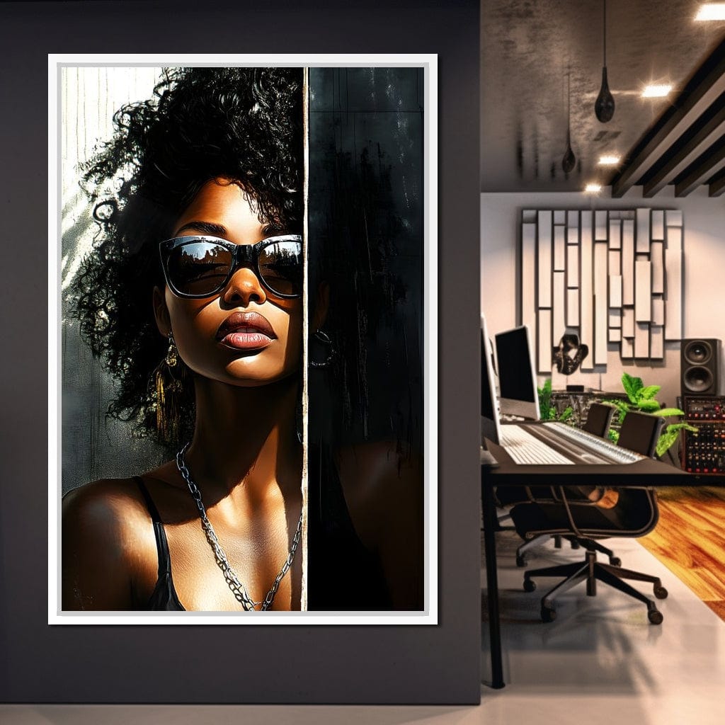 Sunlit Shadows Essence Canvas Wall Art