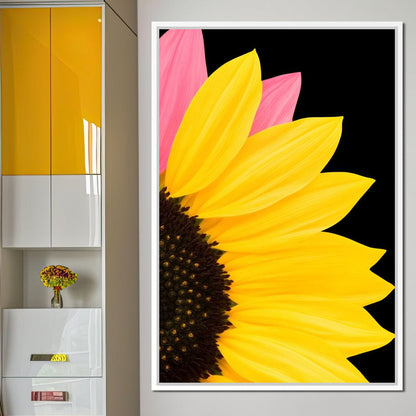Yellow Sunlit Petals Canvas Wall Art