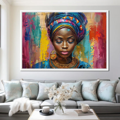 Vibrant Dreams of Africa Canvas Wall Art