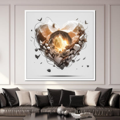 Heart Canvas Wall Art
