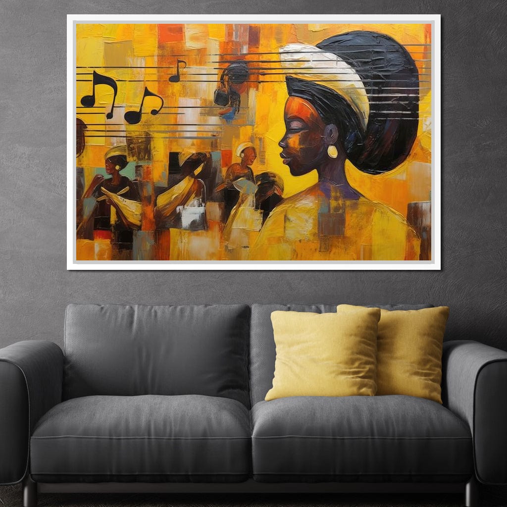 African Sounds 04 Canvas Wall Art