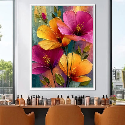 Radiant Petals of Summer Joy Canvas Wall Art