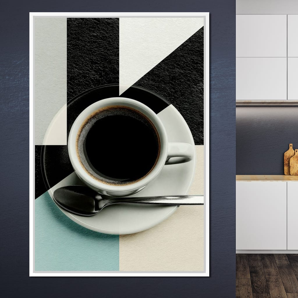 Geometric Morning Ritual Composition Canvas Wall Art