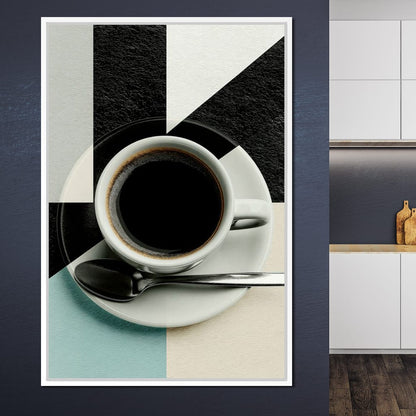 Geometric Morning Ritual Composition Canvas Wall Art