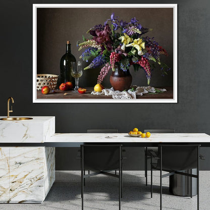 Lupines & Irises Canvas Wall Art