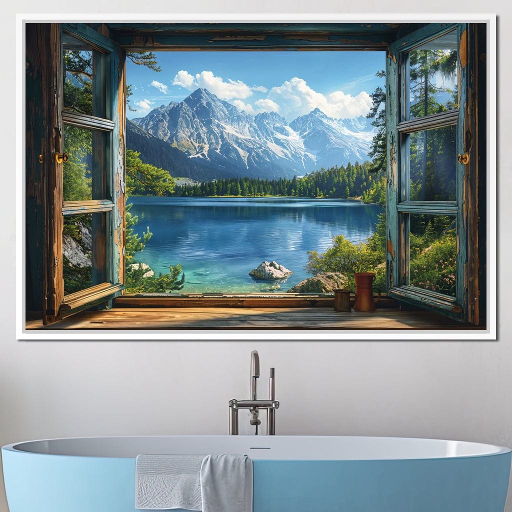 Alpine Serenity Vista Canvas Wall Art