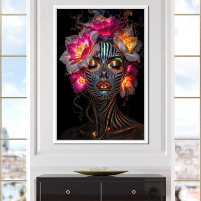 The Blooming Shaman Canvas Wall Art