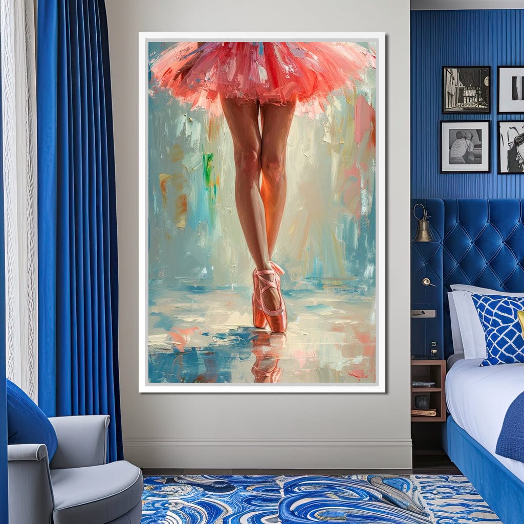 Elegant Dancers in Graceful Motion Canvas Wall Art