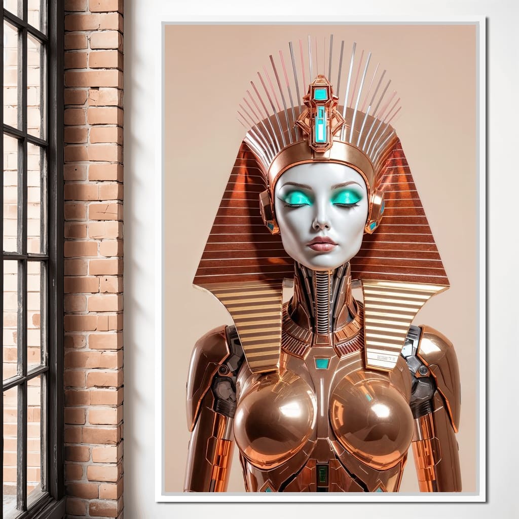 Cyber Cleopatra Canvas Wall Art