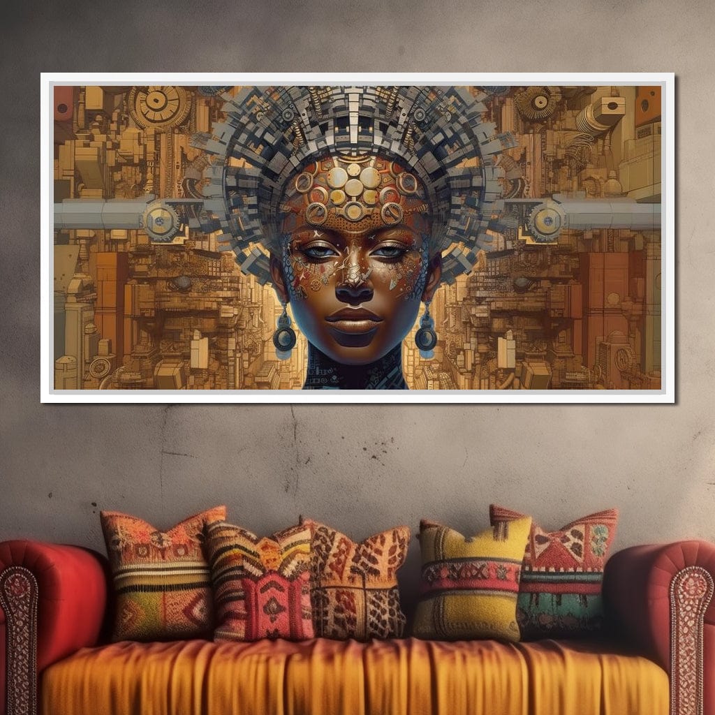 African Portrait Jama Canvas Wall Art