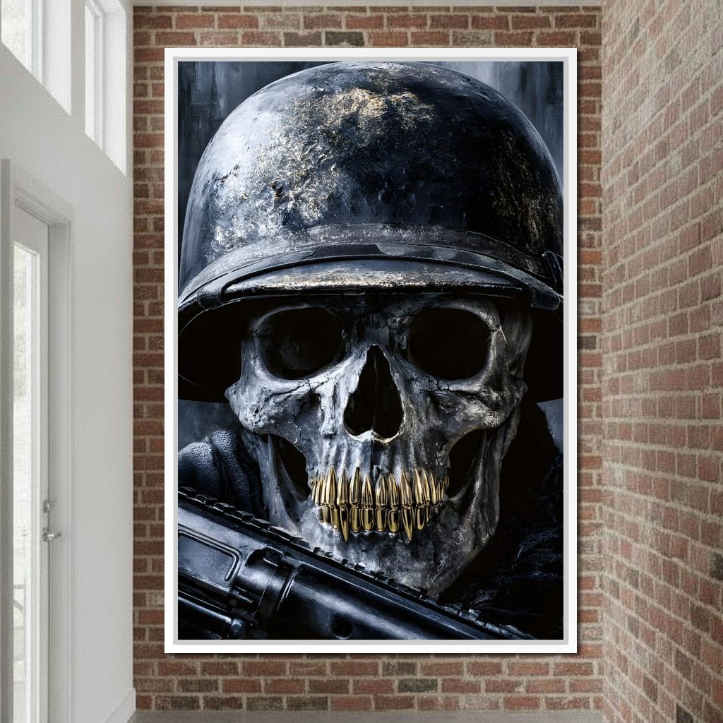 Final Soldier Resting Place Canvas Wall Art
