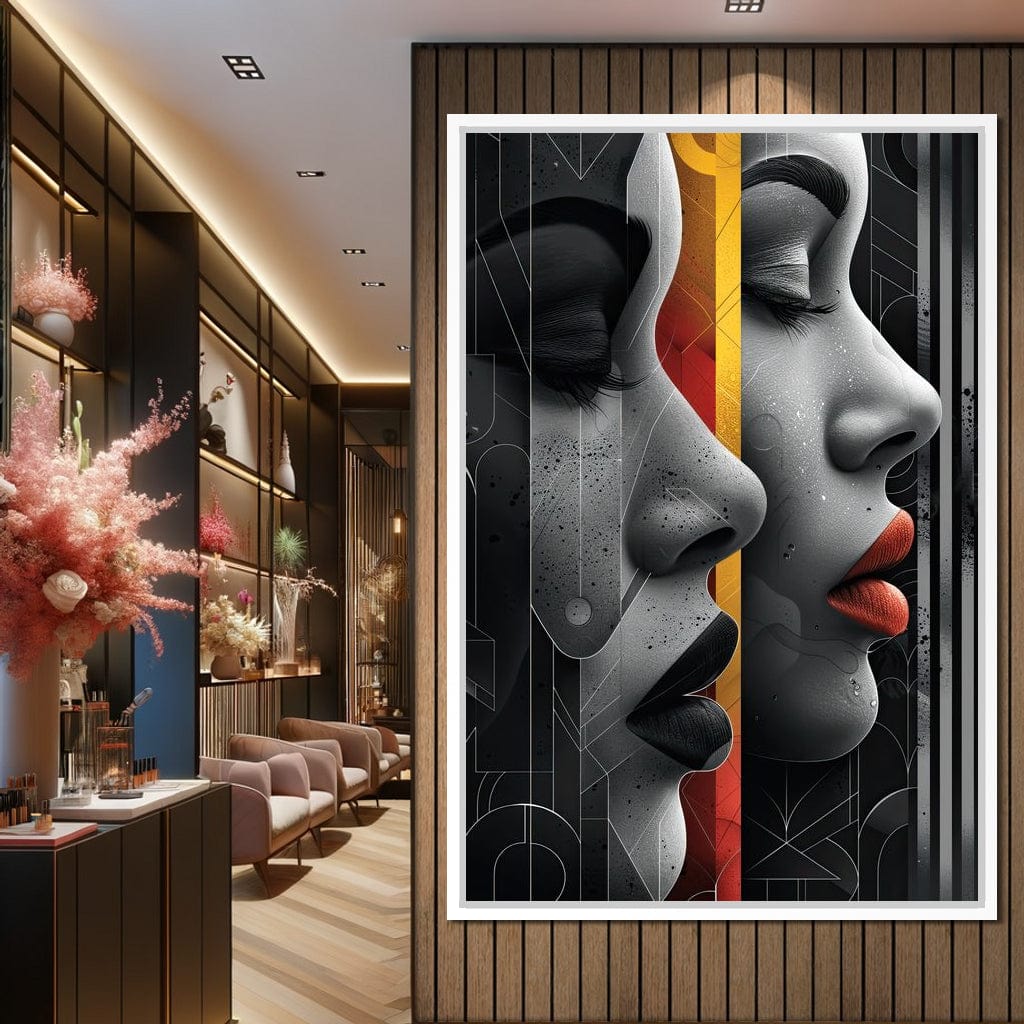 Silhouette Secrets Unveiled Canvas Wall Art