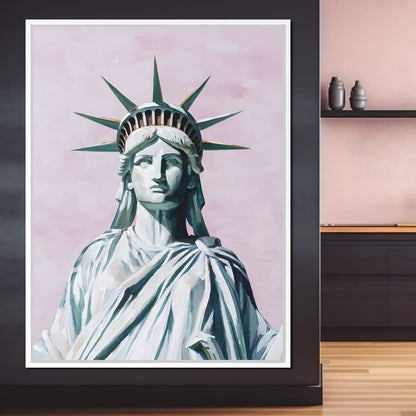 Liberty Crown Pastel Sky Canvas Wall Art