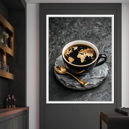 Golden Horizons Brewed Canvas Wall Art