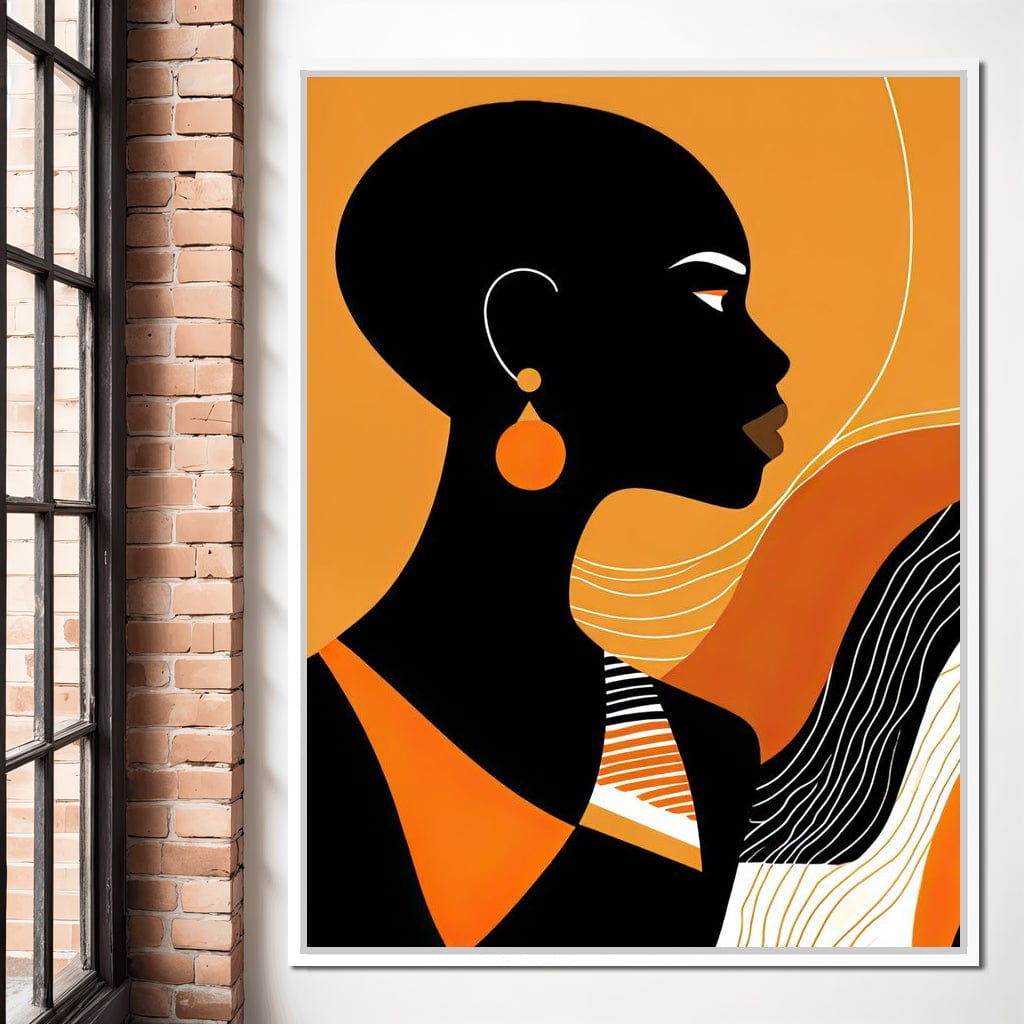 Bold in Amber Canvas Wall Art