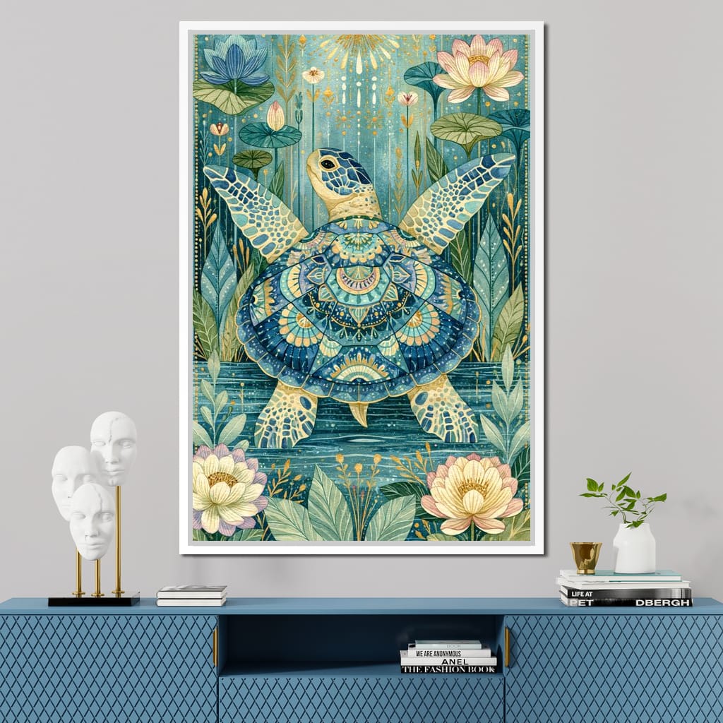 Sacred Traveler Of The Golden Waters Canvas Wall Art