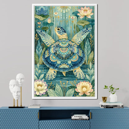 Sacred Traveler Of The Golden Waters Canvas Wall Art