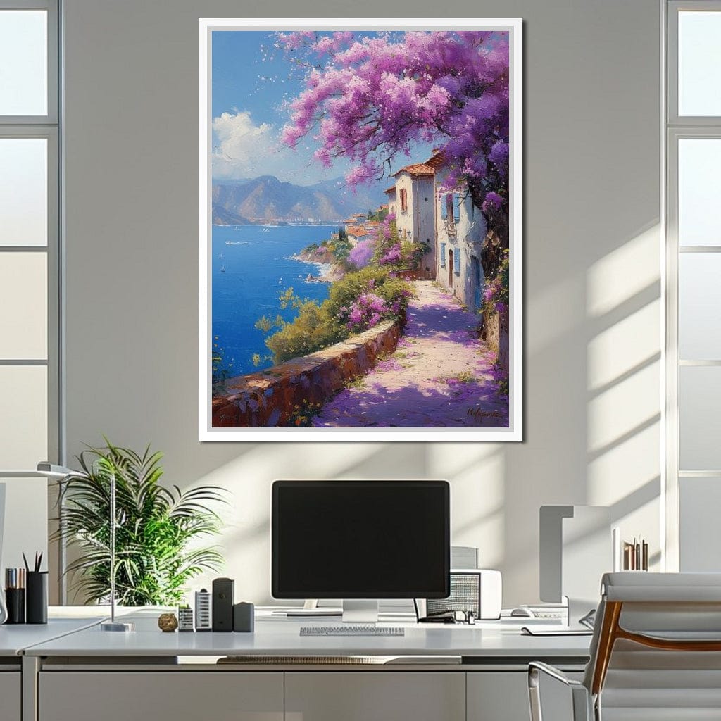 Coastal Bloom Promenade Canvas Wall Art