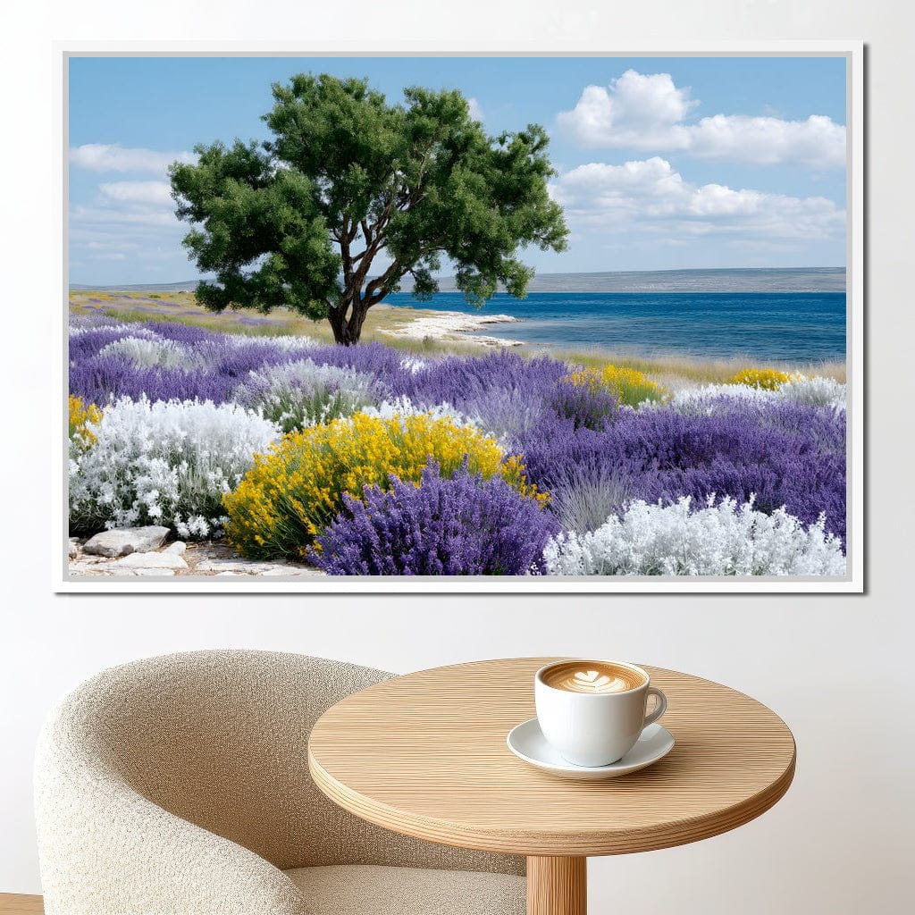 Coastal Meadow Lavender Tree Canvas Wall Art