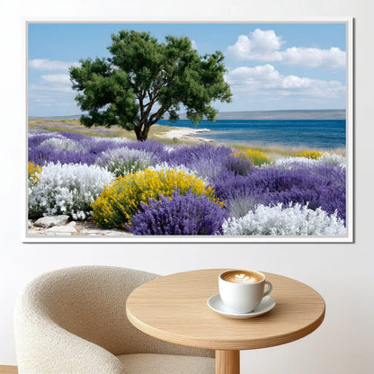 Coastal Meadow Lavender Tree Canvas Wall Art
