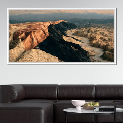 Forgotten Ridges Of Time Canvas Wall Art