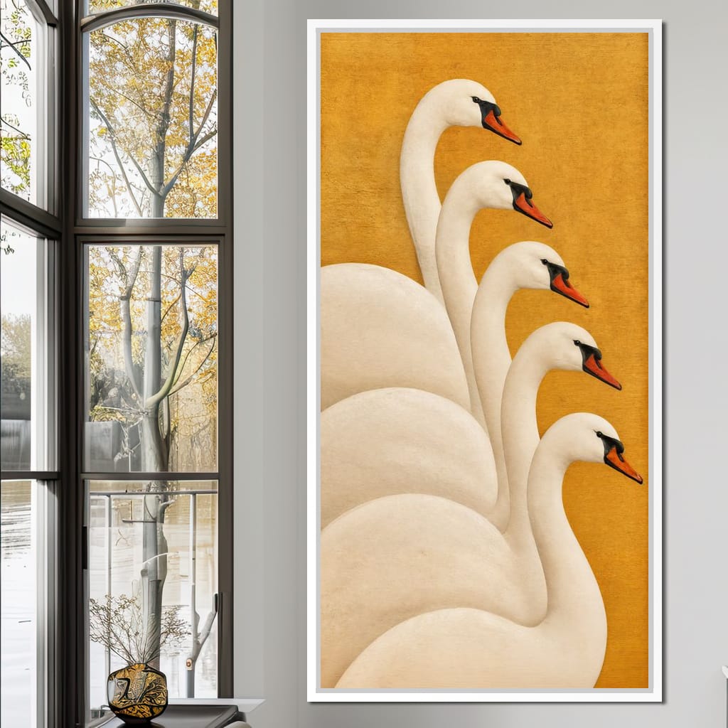 The Swan Assembly Canvas Wall Art