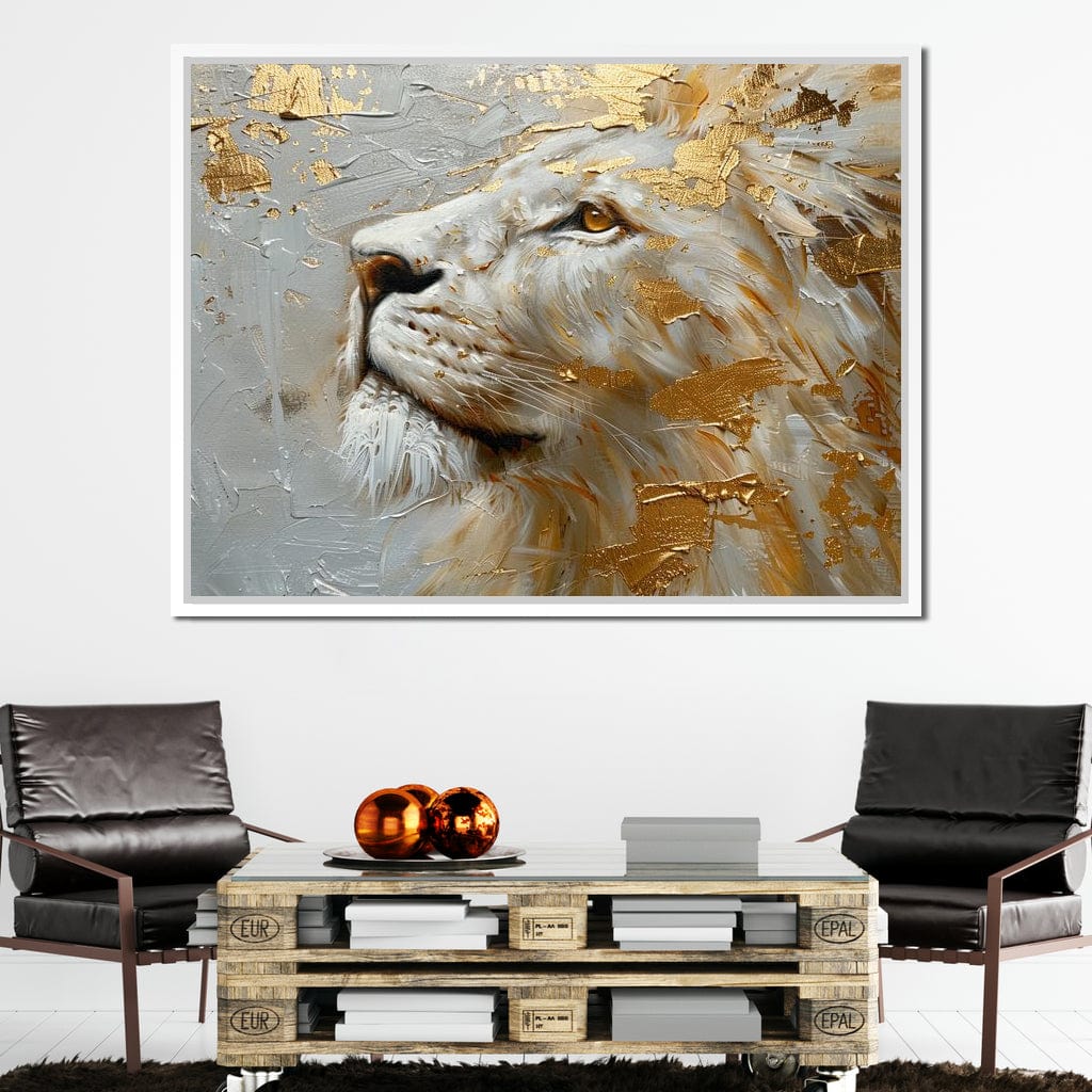 Golden Sovereign Stare Canvas Wall Art