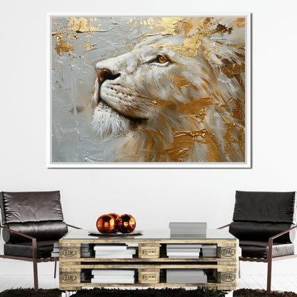 Golden Sovereign Stare Canvas Wall Art