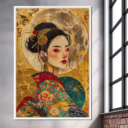 Celestial Empress Radiance Canvas Wall Art