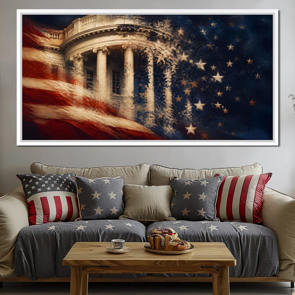 Republic Fading Into the Stars Canvas Wall Art