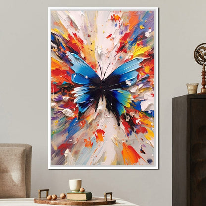 Chromatic Butterfly Euphoria Canvas Wall Art