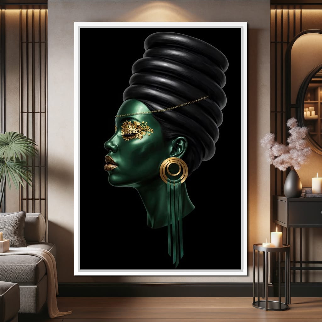 Emerald Empress Canvas Wall Art