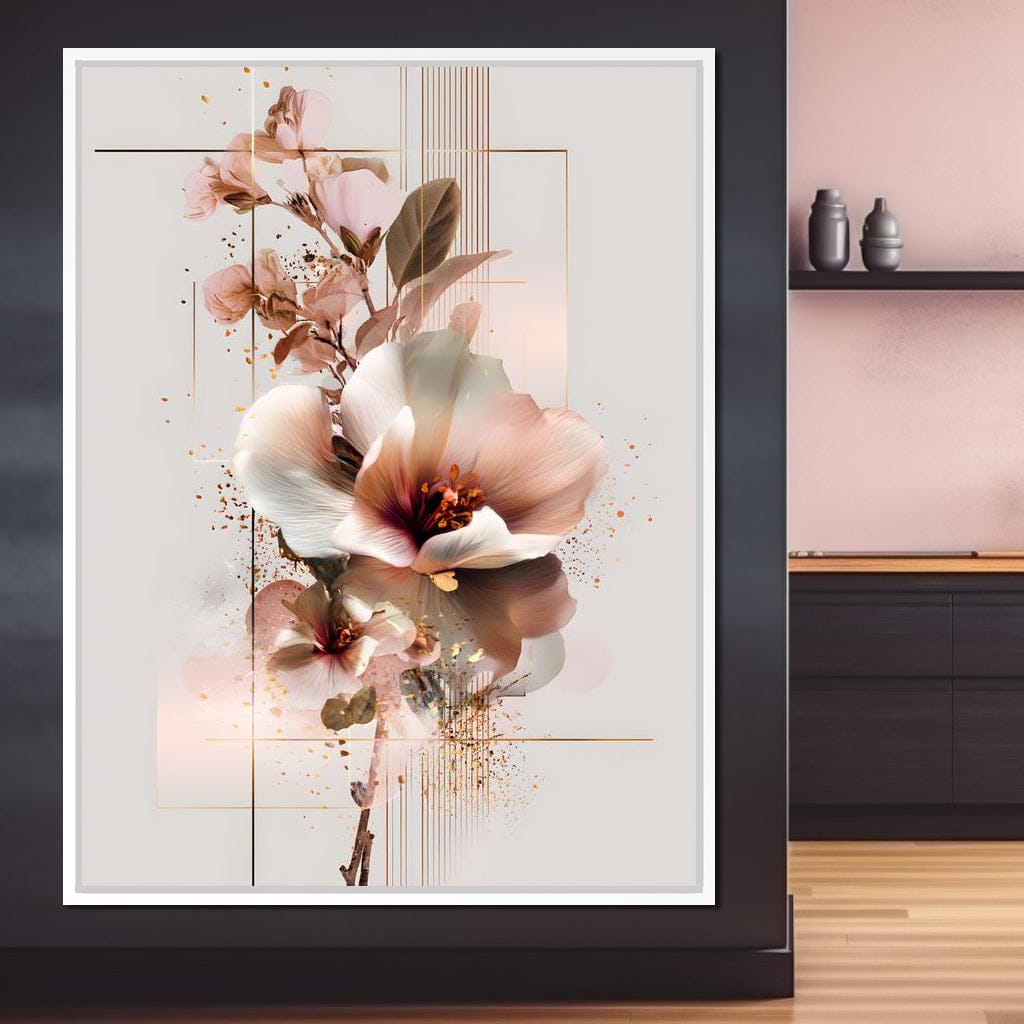Delicate Petals Radiant Calm Canvas Wall Art