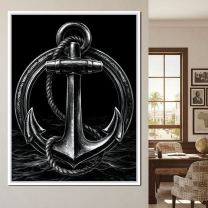 Weight of the Restless Anchor Canvas Wall Art