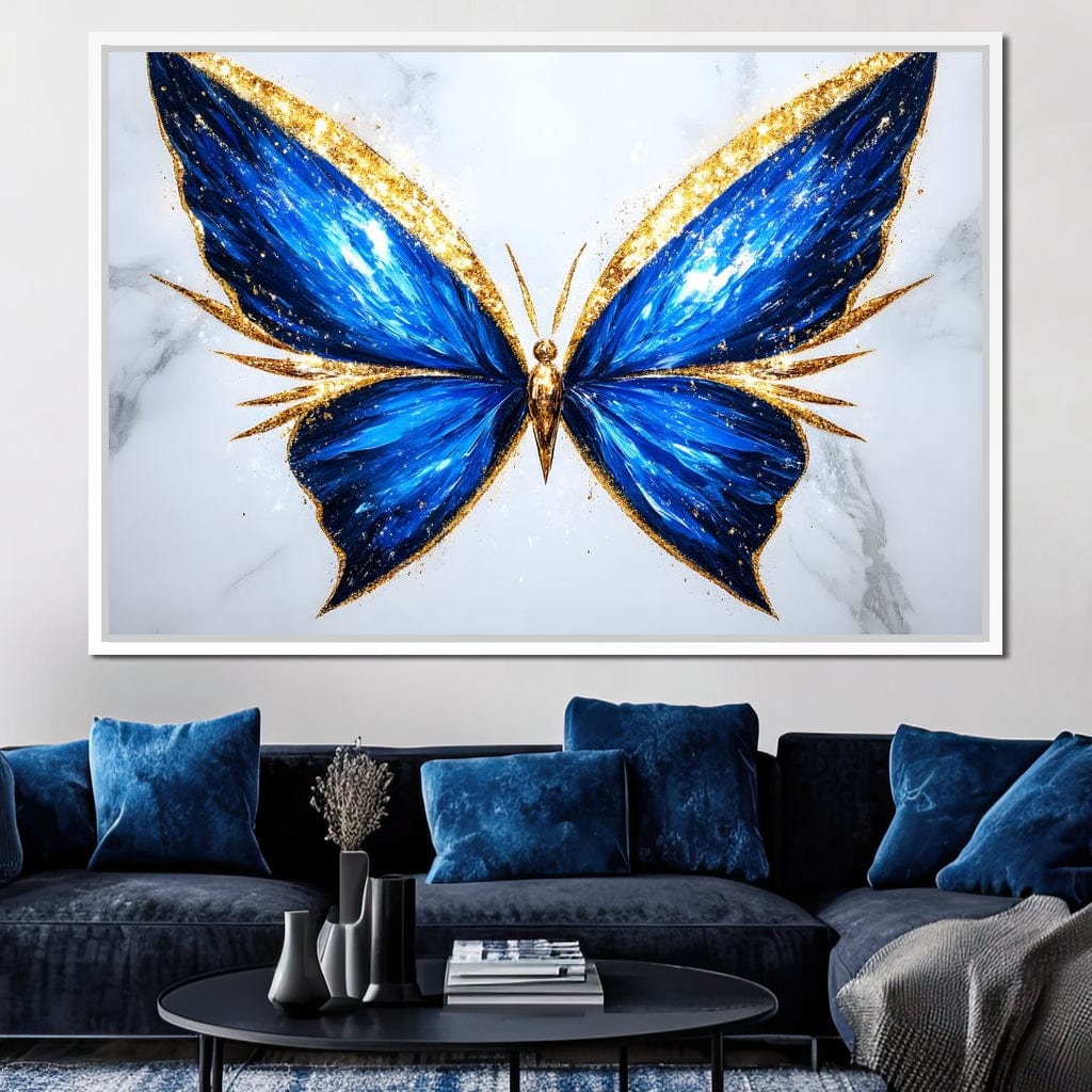 Radiant Butterfly Flight Fantasy Canvas Wall Art