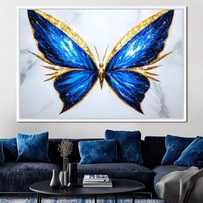 Radiant Butterfly Flight Fantasy Canvas Wall Art