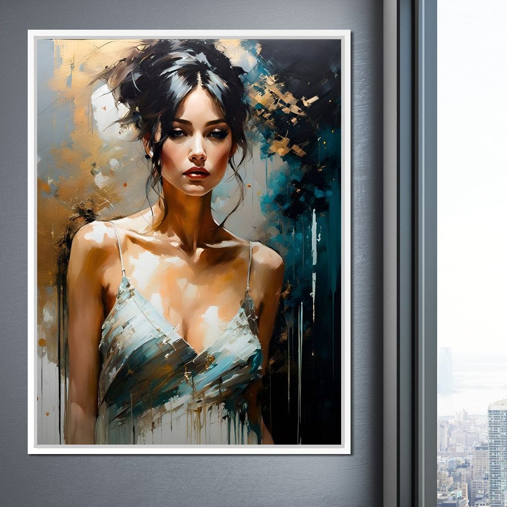Female Portrait 0012 Canvas Wall Art