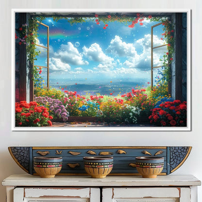 Blossom Breeze Panorama Canvas Wall Art