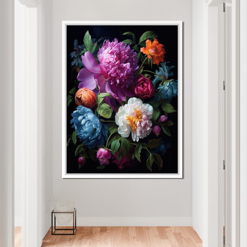 Colorful Flowers Canvas Wall Art