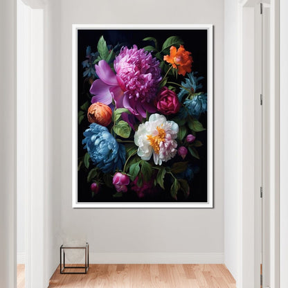 Colorful Flowers Canvas Wall Art