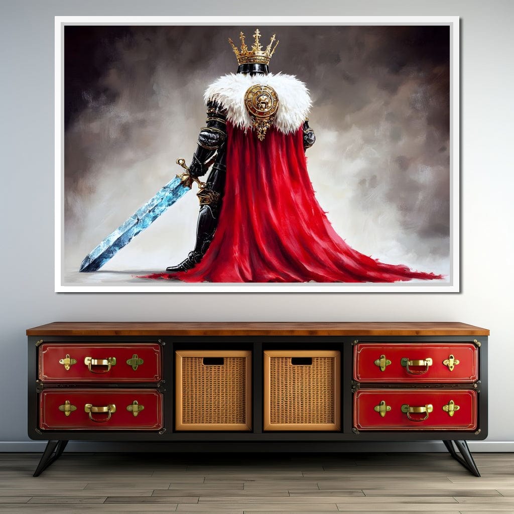Majestic Regalia Warrior Canvas Wall Art
