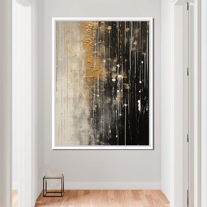 Distant Amber Echoes Canvas Wall Art