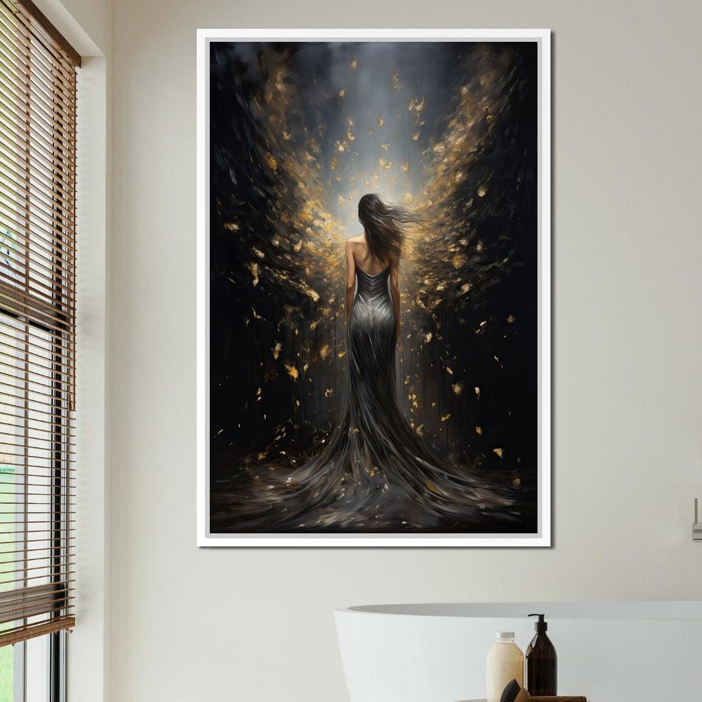 Ethereal Dream of a Starlit Muse Canvas Wall Art