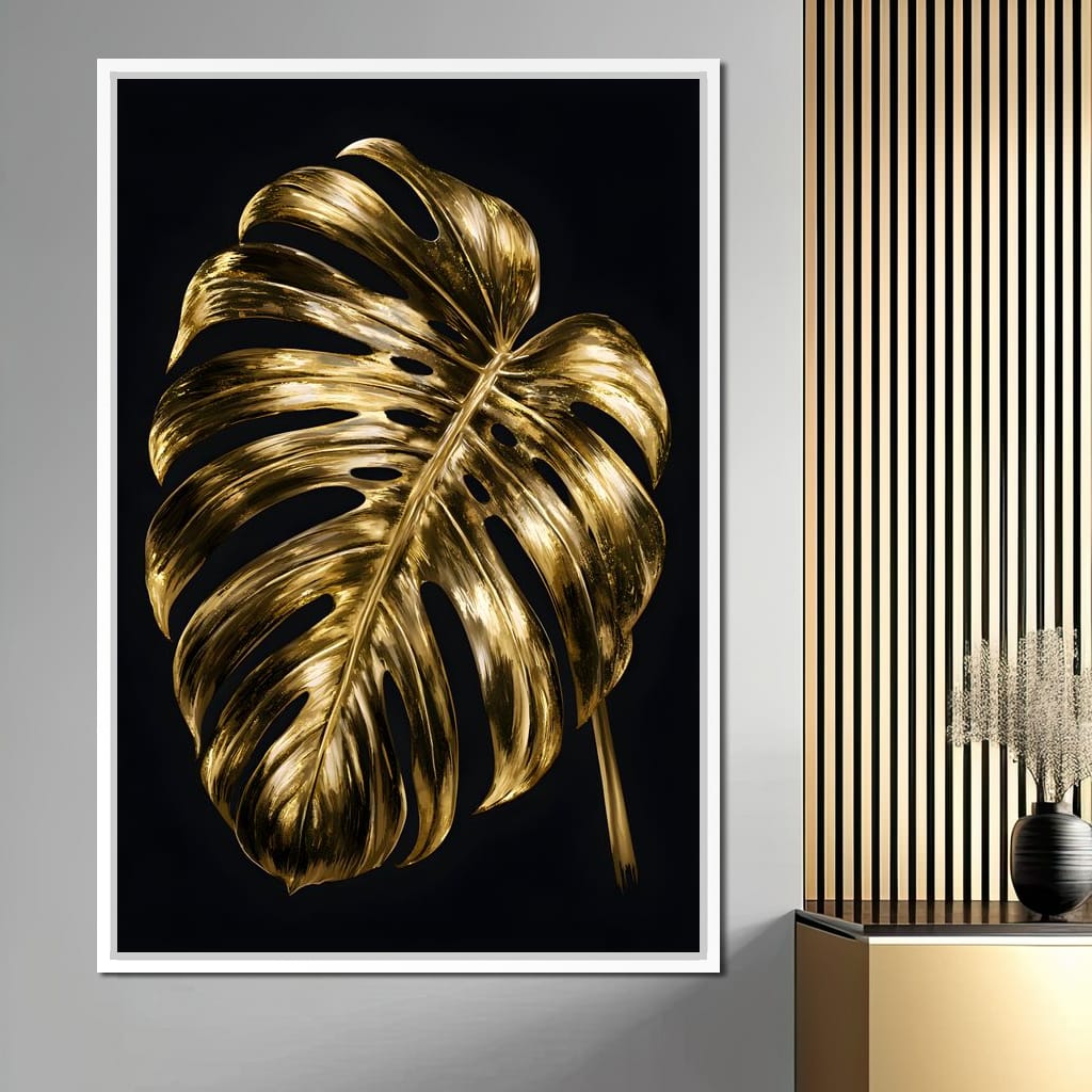 Gilded Foliage Night Study Canvas Wall Art