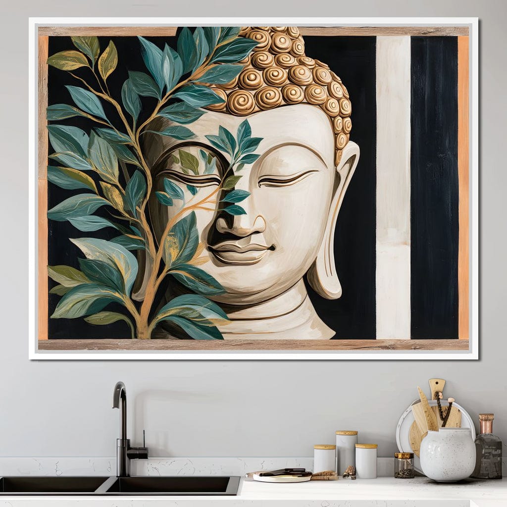 Tranquil Buddha Sanctuary Canvas Wall Art