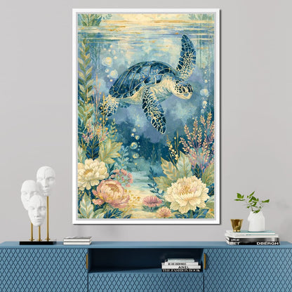 Silent Passage Through The Deep Sea Canvas Wall Art
