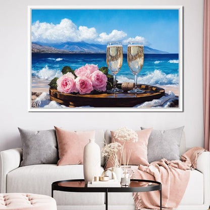 Oceanfront Celebration Bliss Canvas Wall Art