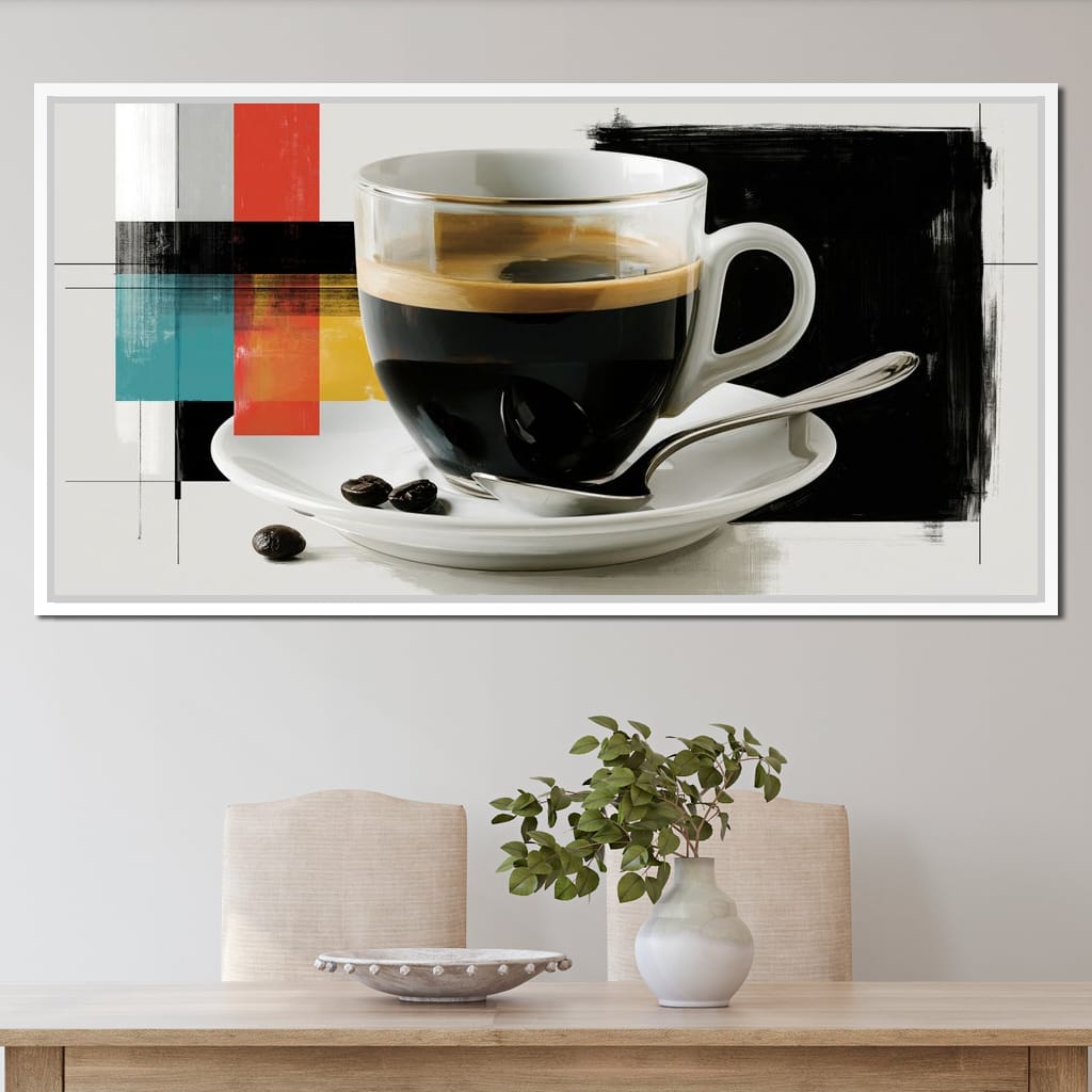 First Light Over Morning Espresso Canvas Wall Art