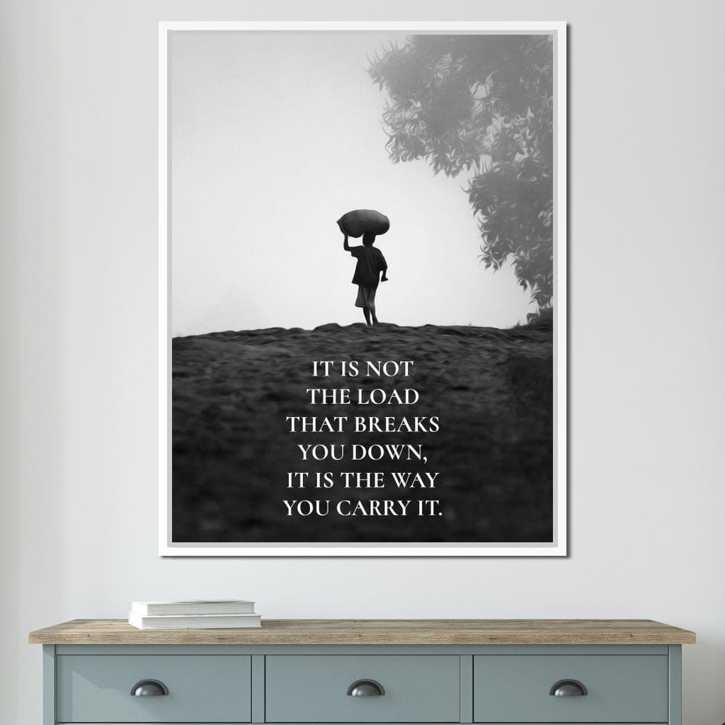 Carry The Load Wisely Canvas Wall Art
